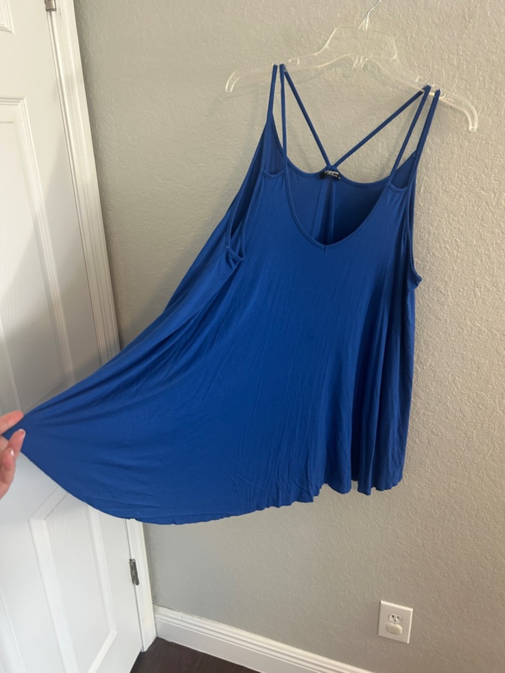 zeagoo Royal Blue Double-Strap Swing Tank - Picture 3 of 6